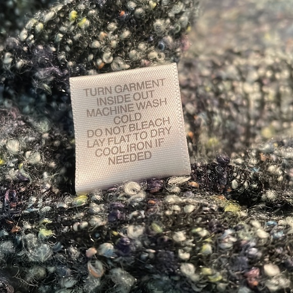 Avenue collection EUC sweater/cardigan.Size 26/28W soft boucle multi-color - Picture 9 of 12